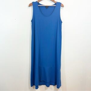 J. Jill Wearever Collection Vibrant Blue Sleeveless Midi/Maxi Dress Lagenlook